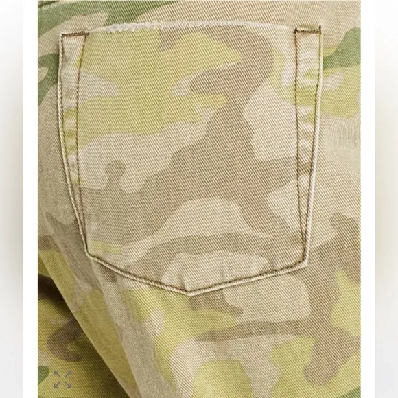 ONE TEASPOON Bandits High Waist Cropped‎ Boyfriend Straight Leg Camo Jeans 30 - Picture 15 of 16
